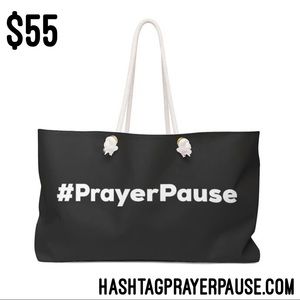 #PrayerPause Black Bird Summer Weekender Bag